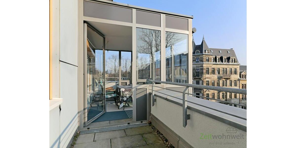 Veranda vom Balkon gesehen