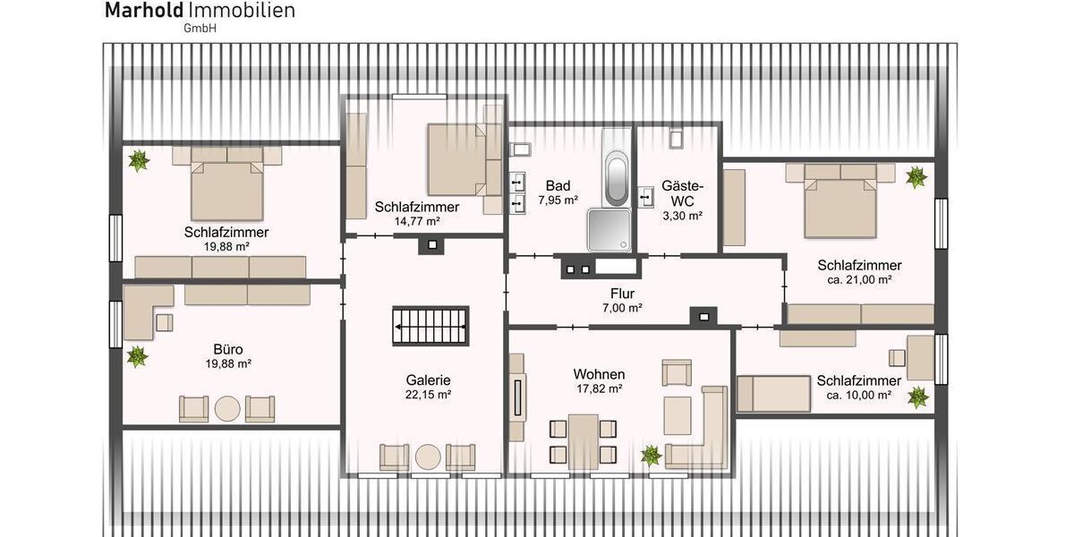 Grundriss Dachgeschoss Betreiberwohnung