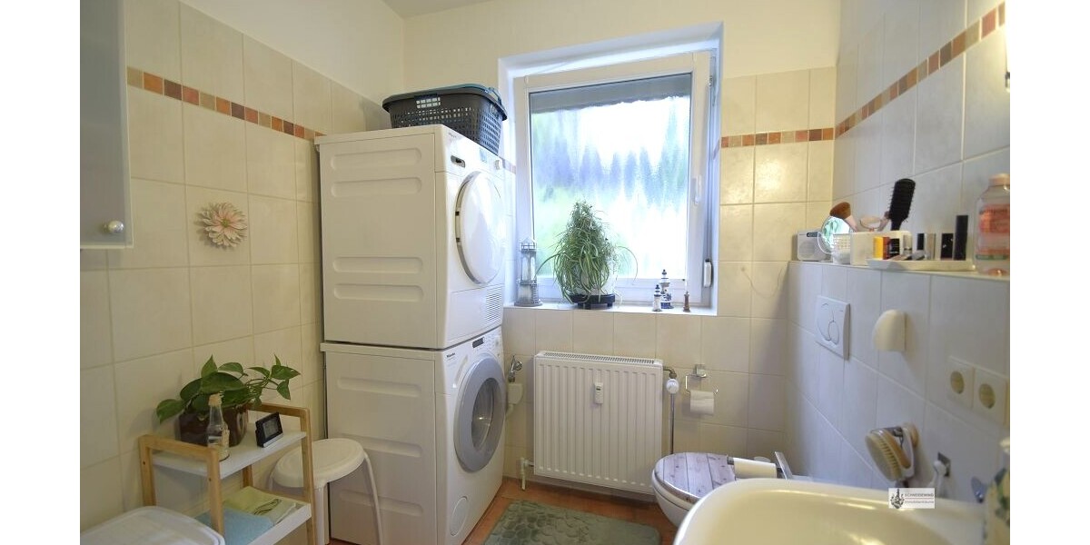 Anschluß für WM und Trockner in Badezimmer