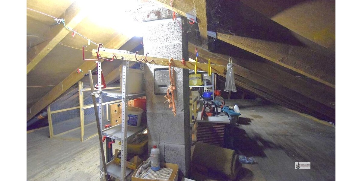 Kaminzug im Dachboden