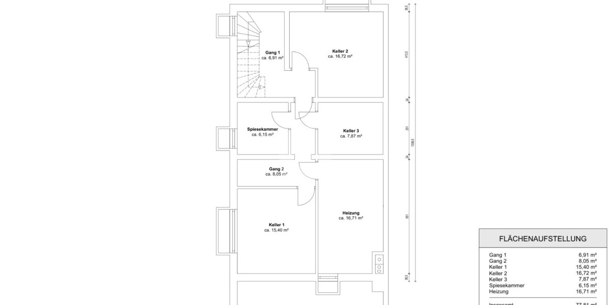 Grundriss Untergeschoss