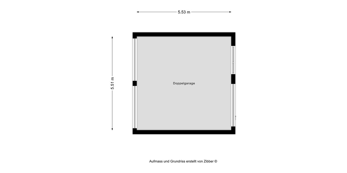 Grundriss Doppelgarage