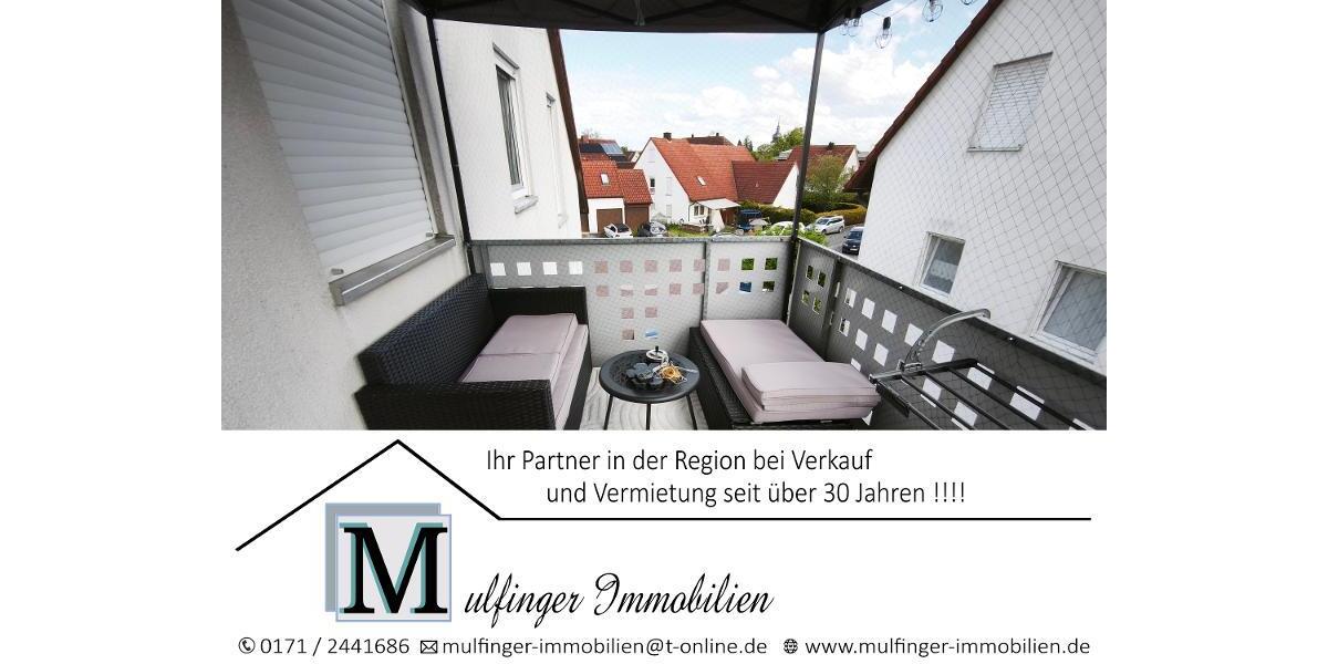 moderne 3 Zi. DG (2. OG) Wohnung mit Balkon und KFZ-Stellplatz - Etagenwohnung Uehlfeld | Angebot:26704502