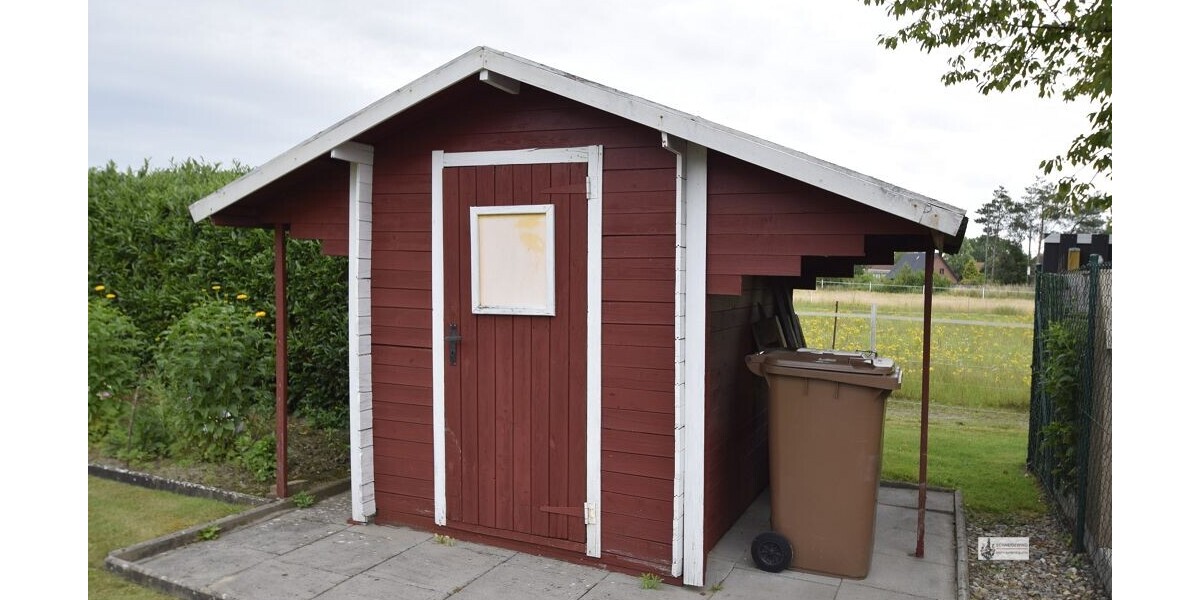 k-Holzhütte für Gartengeräte