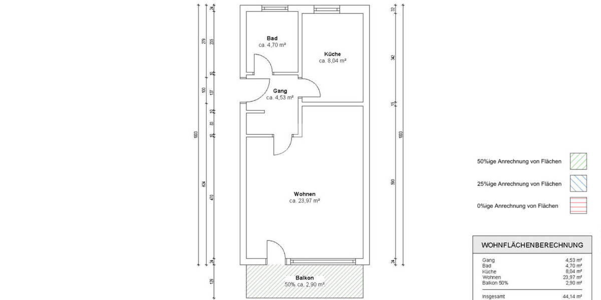 Wohnungsgrundriss