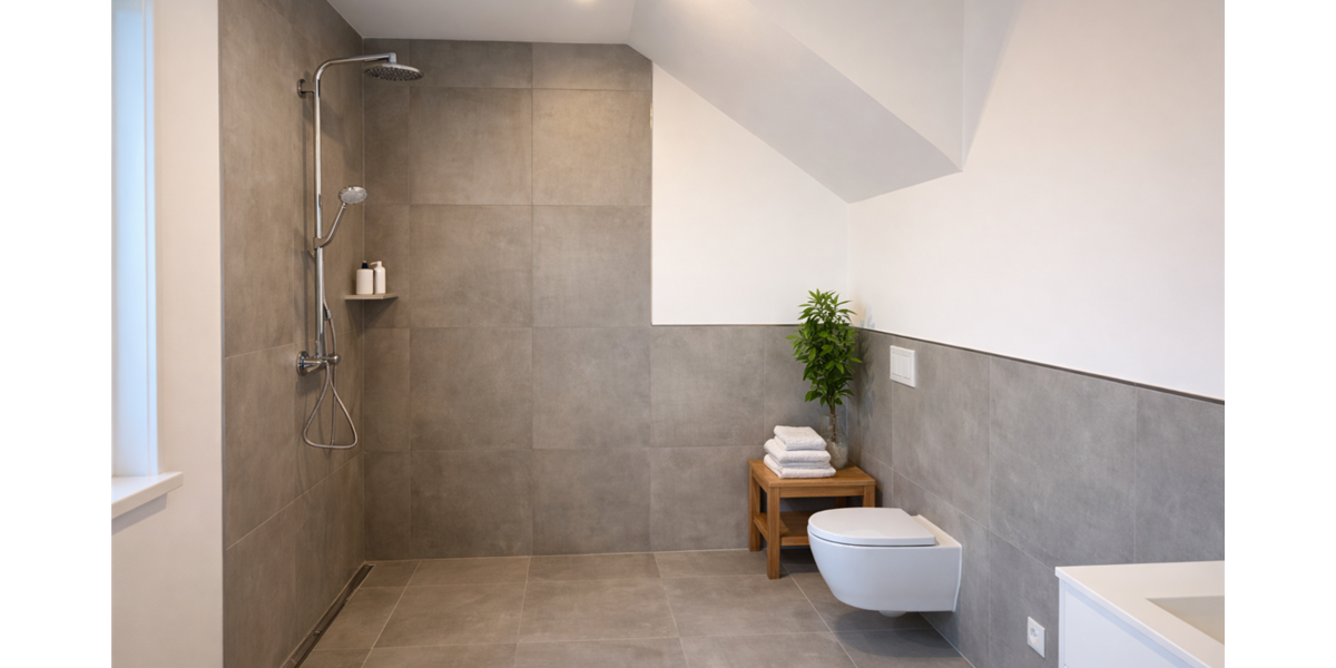 Badezimmer im Erdgeschoss - Altersgerecht und barr