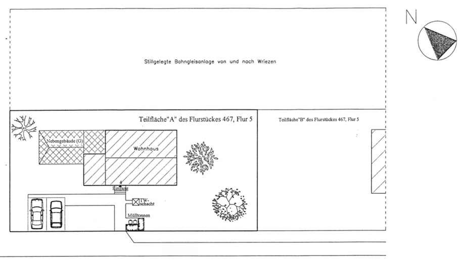 Einfacher Lageplan