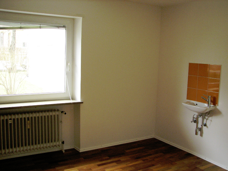 Schlafzimmer mit extra Waschbecken