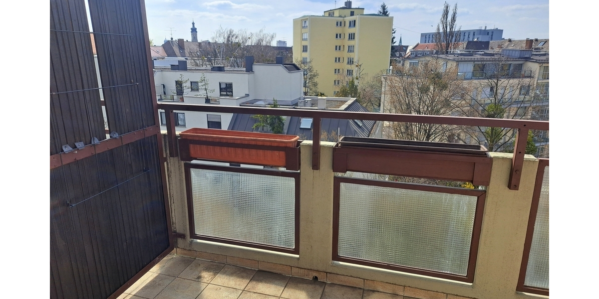 Blick vom Balkon