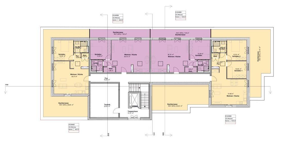 Grundriss 4. Obergeschoss