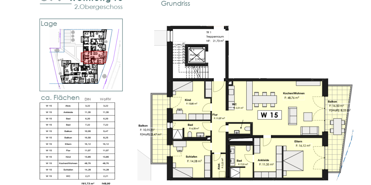 Großzügige helle Wohnung im KFW 40 Sparhaus Trier mit Top Verkehranbindung Luxemburg - Etagenwohnung Trier Feyen-Weismark | Angebot:26373076