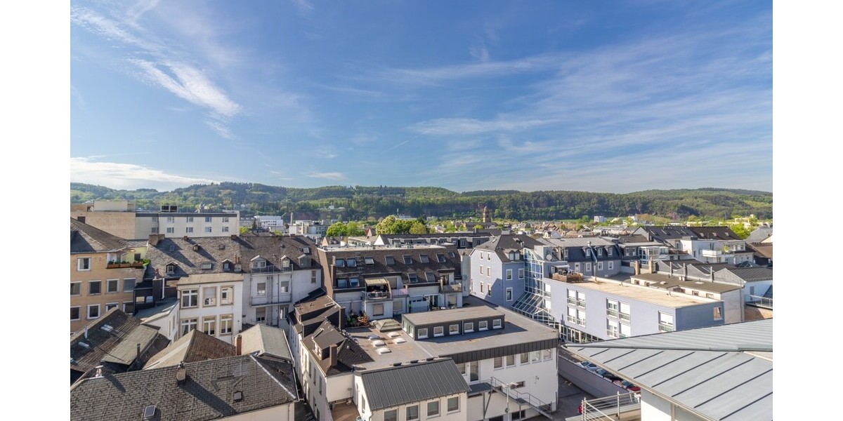 Blick über die Stadt- Altersgerechte helle Penthousewohnung an der Fußgängerzone - Einfamilienhaus Trier Nord | Angebot:26948447