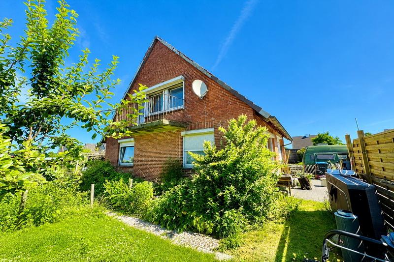Giebelseite des Hauses
