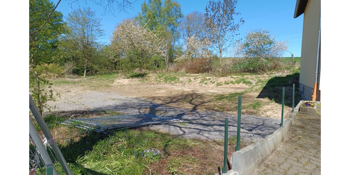 Blick auf östlichen Bereich mit Grenze zum Nachbargrundstück