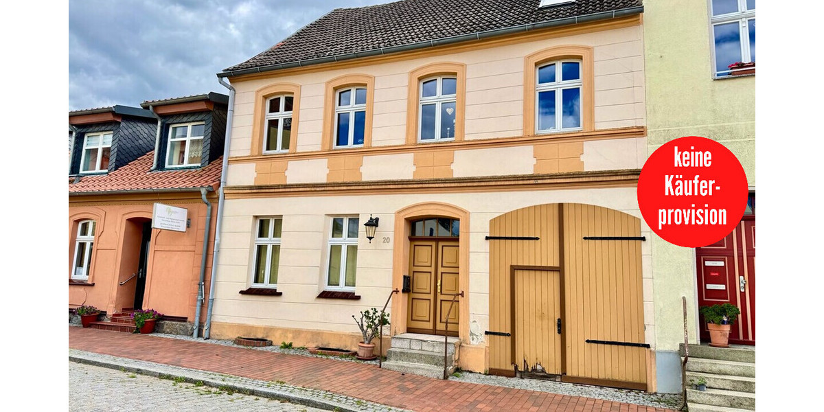 HORN IMMOBILIEN ++ Wohnhaus mit zwei Wohneinheiten und Gartengrundstück am See in Penkun - Reihenhaus Penkun | Angebot:27265756