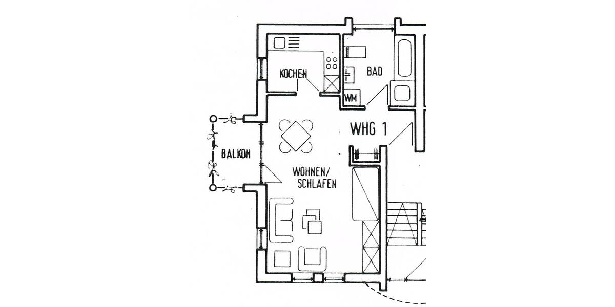 Grundriss WE 1
