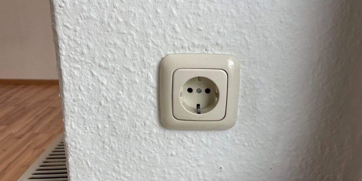 Detail Steckdose für Weihnachtsbeleuchtung