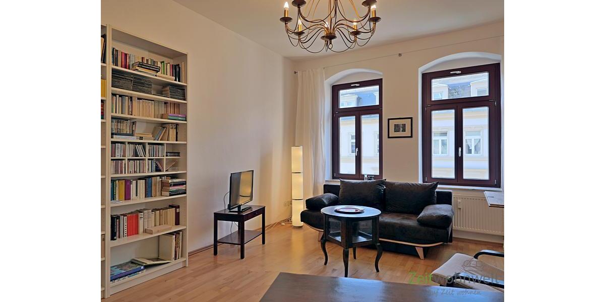 (EF0522_M) Dresden: Leipziger Vorstadt, möblierte 2-ZKB mit Parkett und ruhigem Sonnenbalkon, denkmalgeschütztes Haus - Etagenwohnung Dresden Leipziger Vorstadt | Angebot:26972290