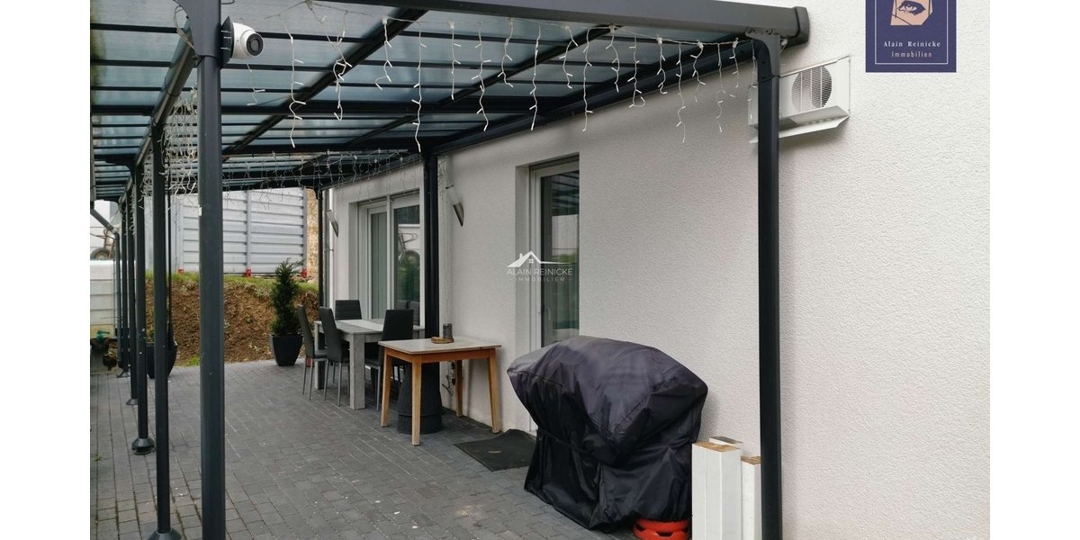 überdachte Sitzecke