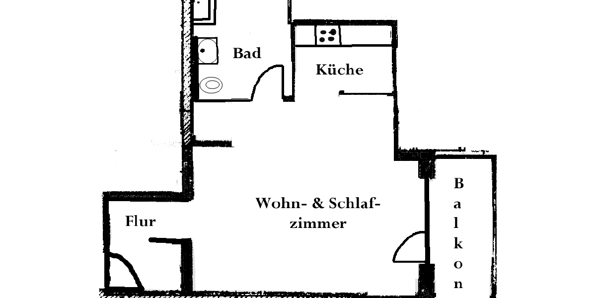 Grundriss der Wohnung
