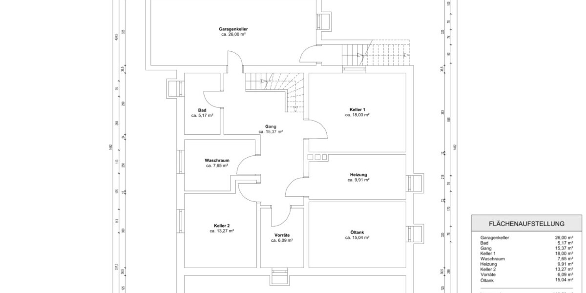 Grundriss Untergeschoss