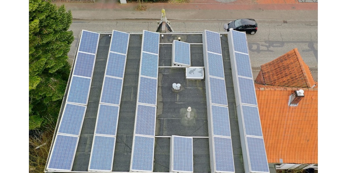 Ansicht Dach Photovoltaikanlage
