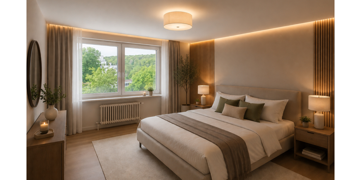 Schlafzimmer KI-Bild